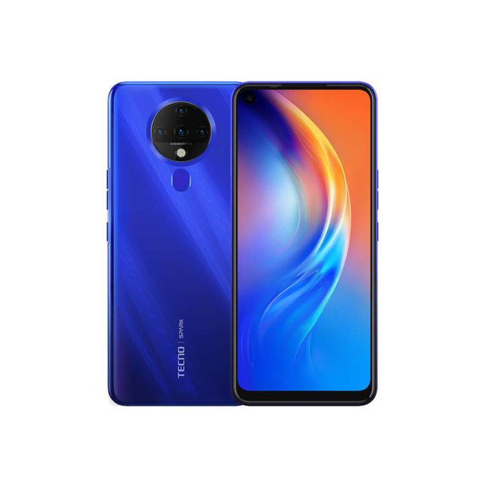 Tecno Spark 6 128GB 4GB RAM 6.8'' Mobile Phone Blue