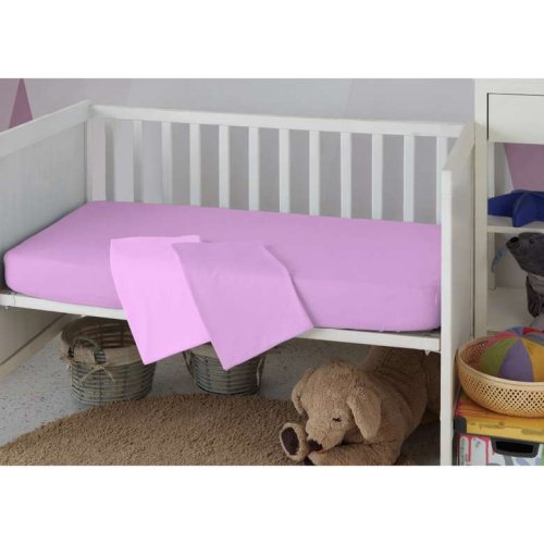 Brillant Baby Elastic Combed Cotton Linen Pink 70x140 cm