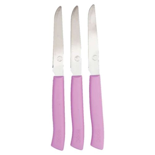 Rooc Colored Knife Set of 3 Pink