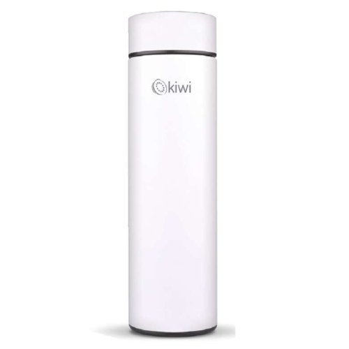 Kiwi Thermos White With Digital Display