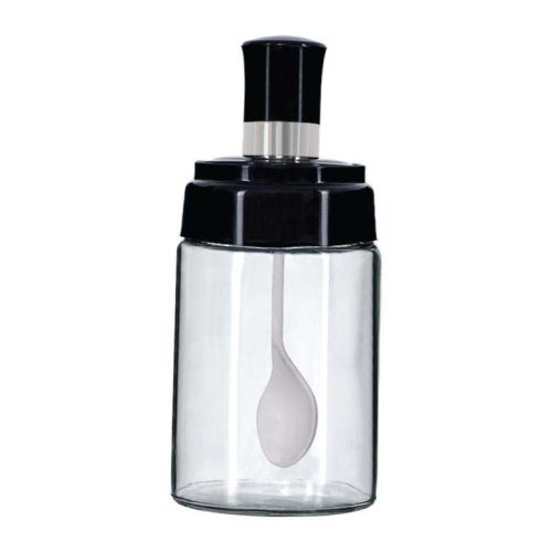 Glass Spice Holder with Spoon Quantity