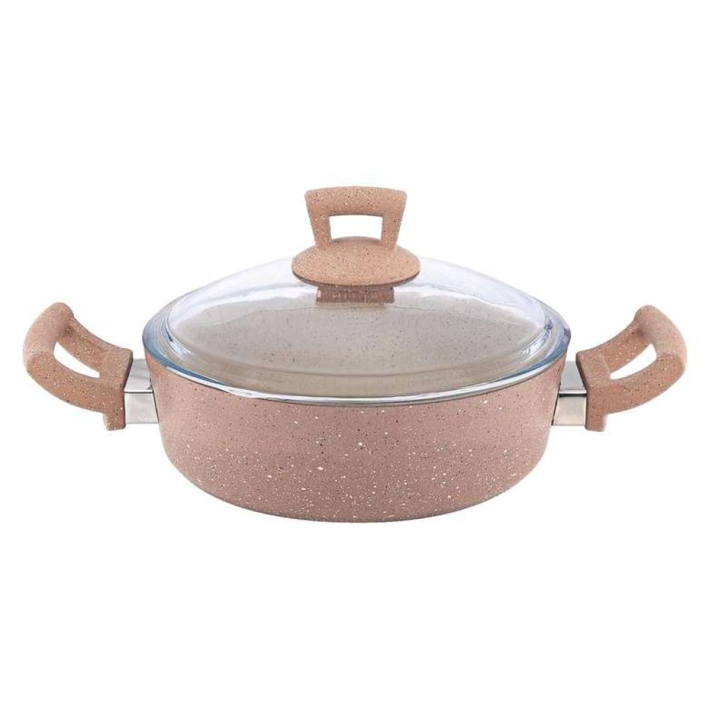 Hascevher Ezme Granite Slab Pot 26 cm Brown