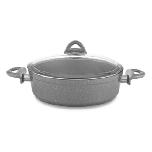 Hascevher Ezme Granite Karnıyarık Cookware Gray 26 Cm