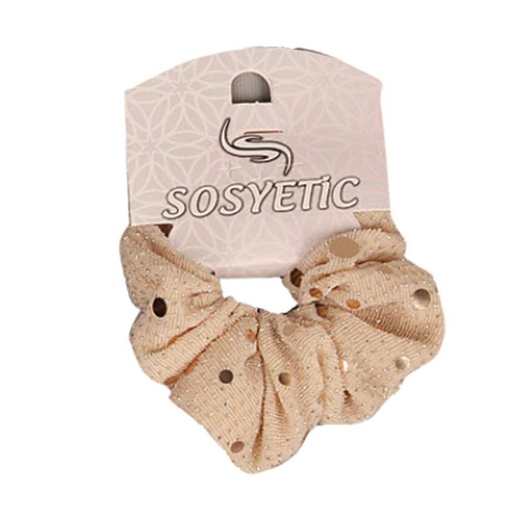 Velvet and Peg Buckle Light Beige