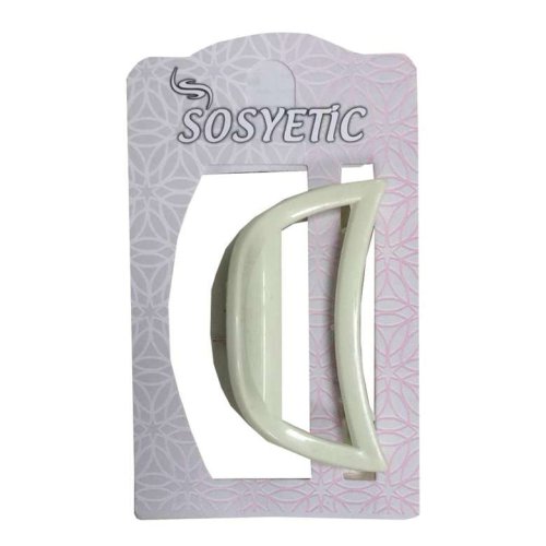 Velvet and Latch Buckle Off-White