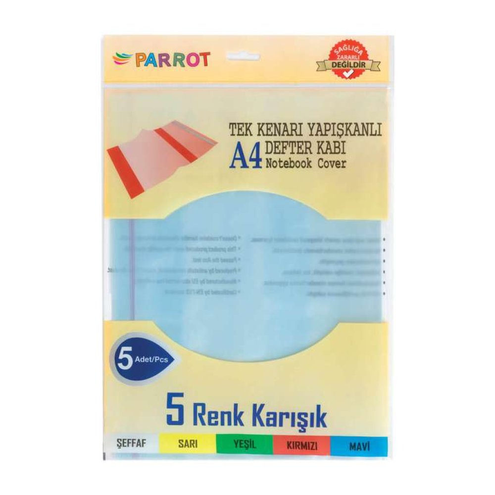 A4 Ready Notebook Container Colored 5 Pcs