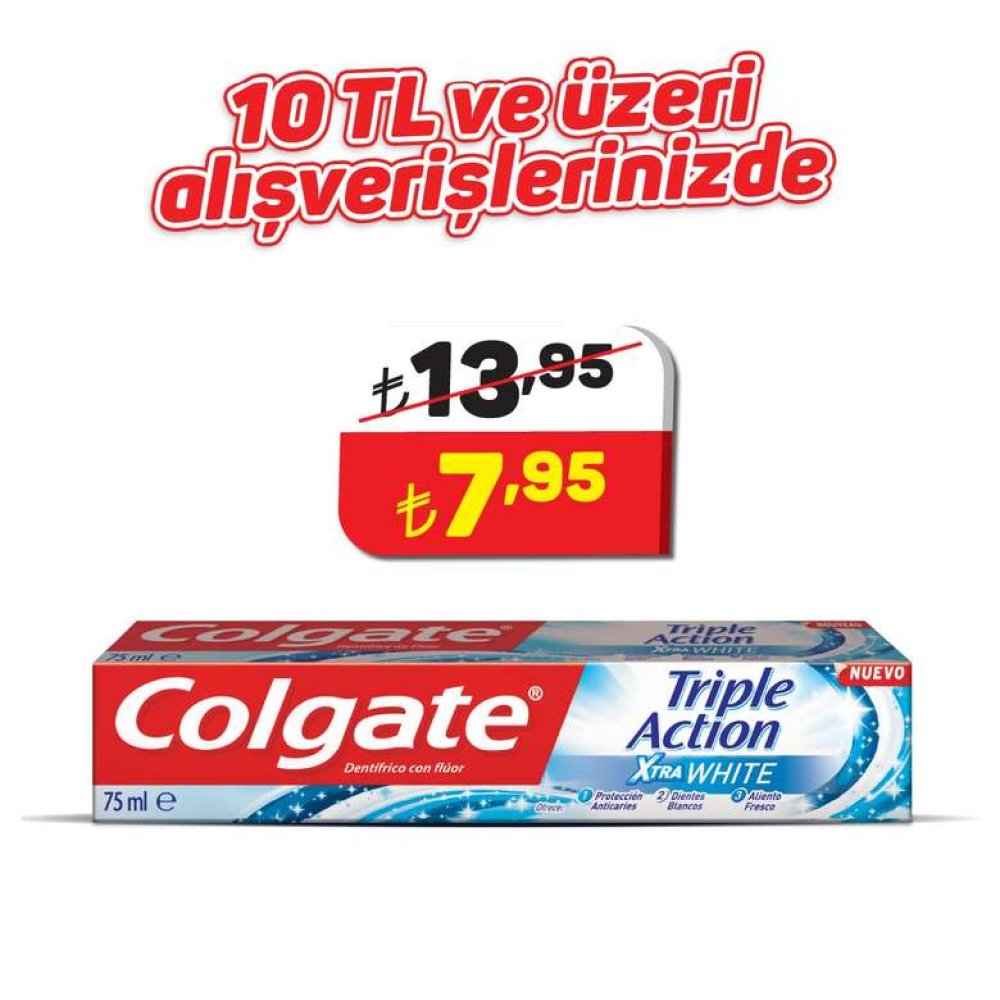 Colgate Toothpaste Triple Action 75 ml