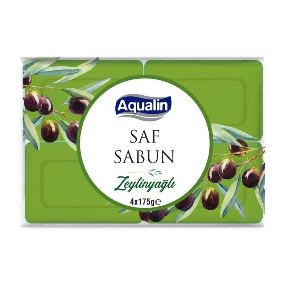 Aqualin Solid Soap with Olive Oil 4x175 G