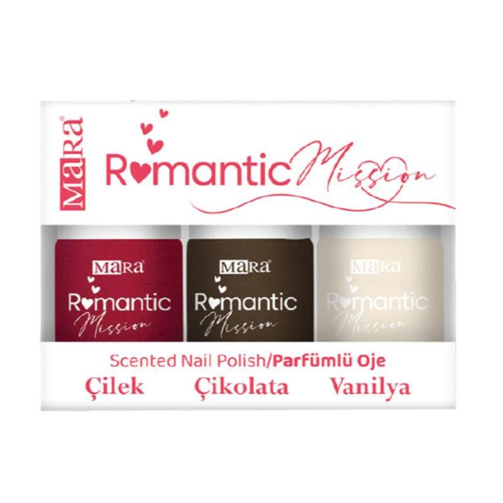 Mara Nail Polish Set of 3 Romantic Mission
