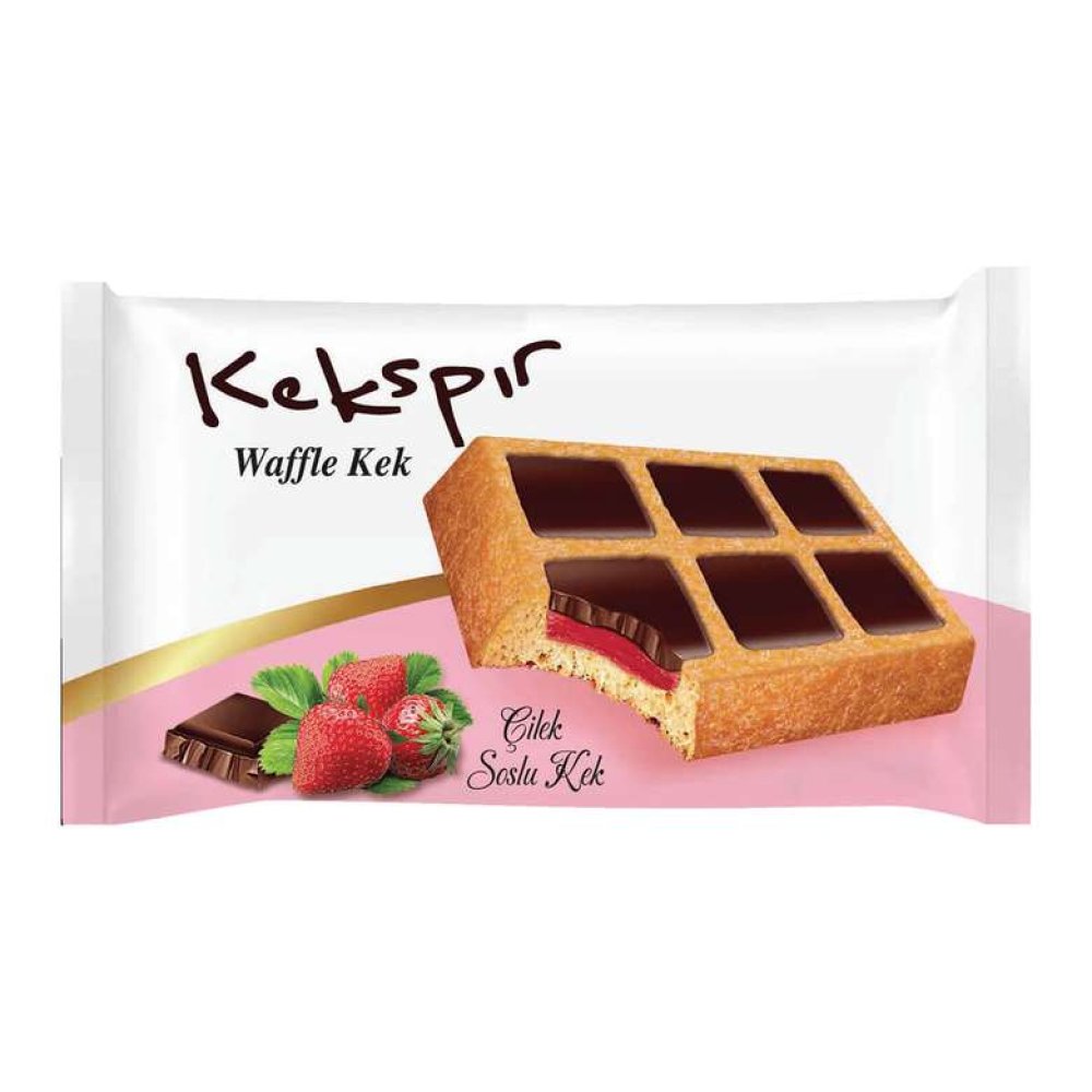 Kekspir Cake Waffle With Strawberry Sauce 45 G