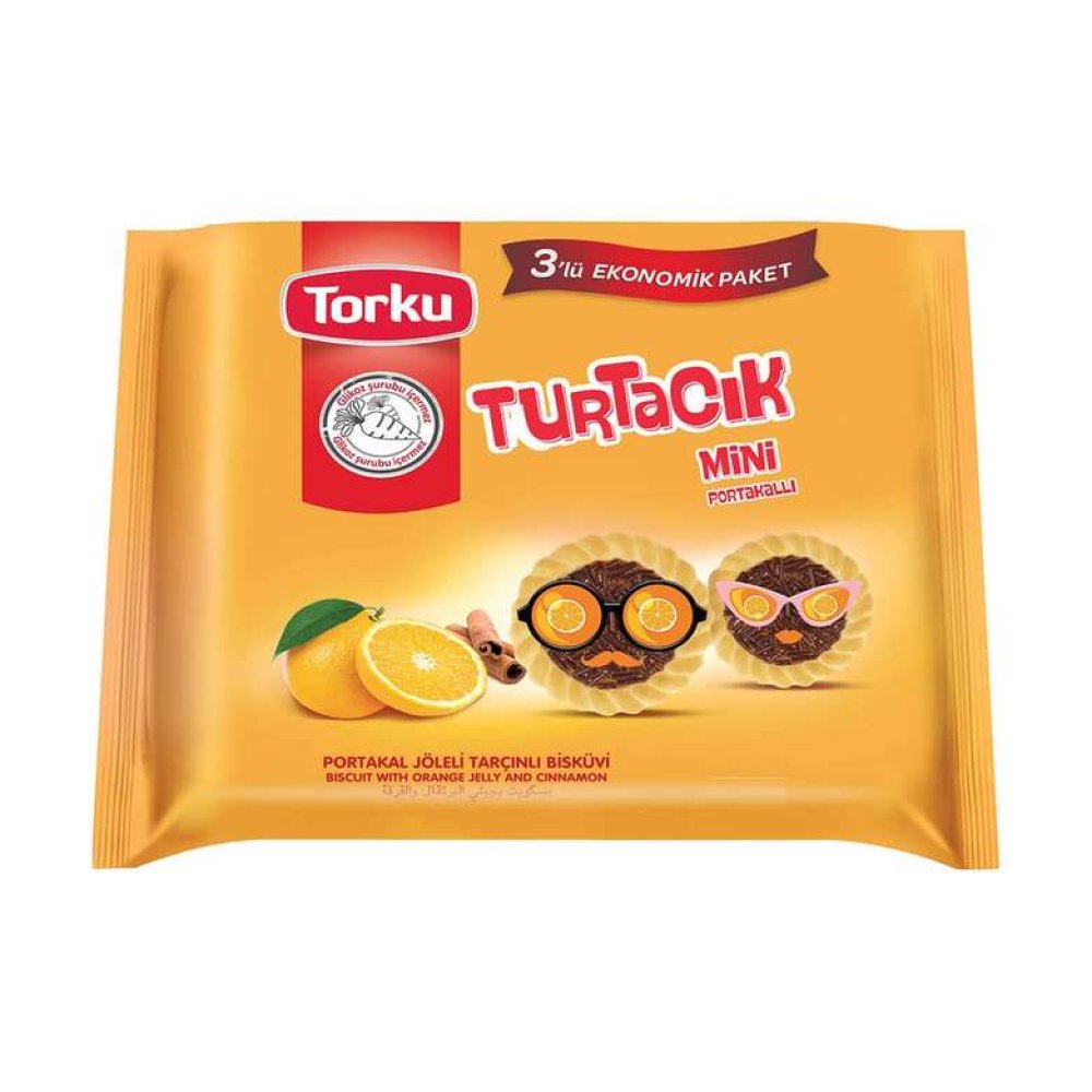 Torku Tartacik Orange Jelly Cinnamon Biscuit 3X102 G