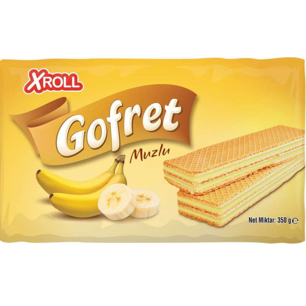 Xroll Wafer With Banana 350 G