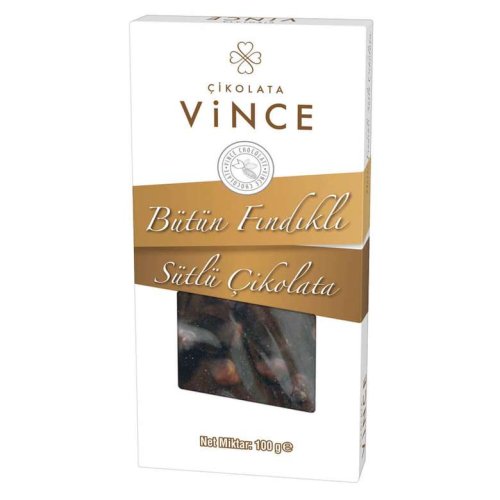 Vince Chocolate With Whole Hazelnut 100 G