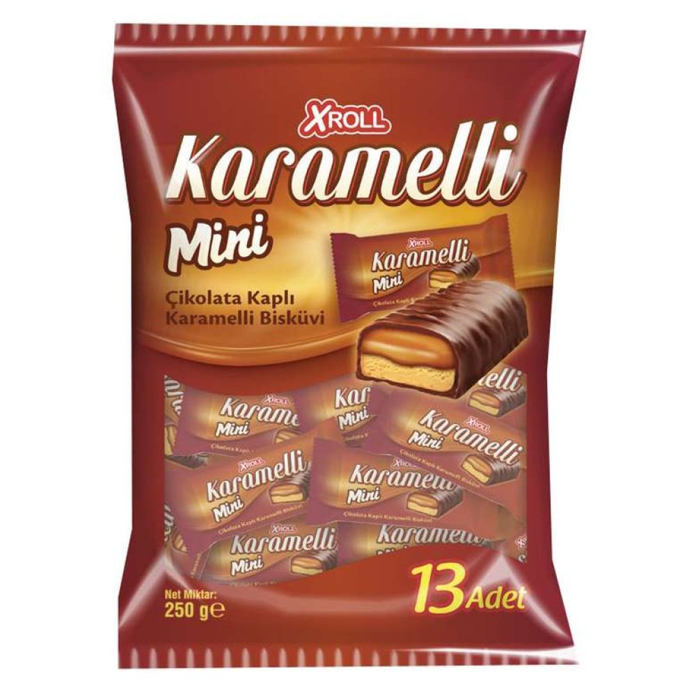 Xroll Chocolate Caramel Bar Bag 250 G