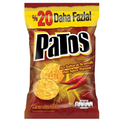 Patos Corn Chips with Hot Spices 167 G
