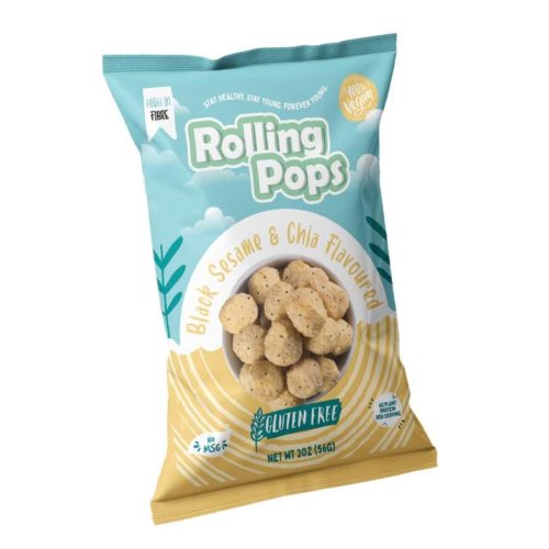 Rolling Pops Chips Chickpea Black Seed And Chia 56 G