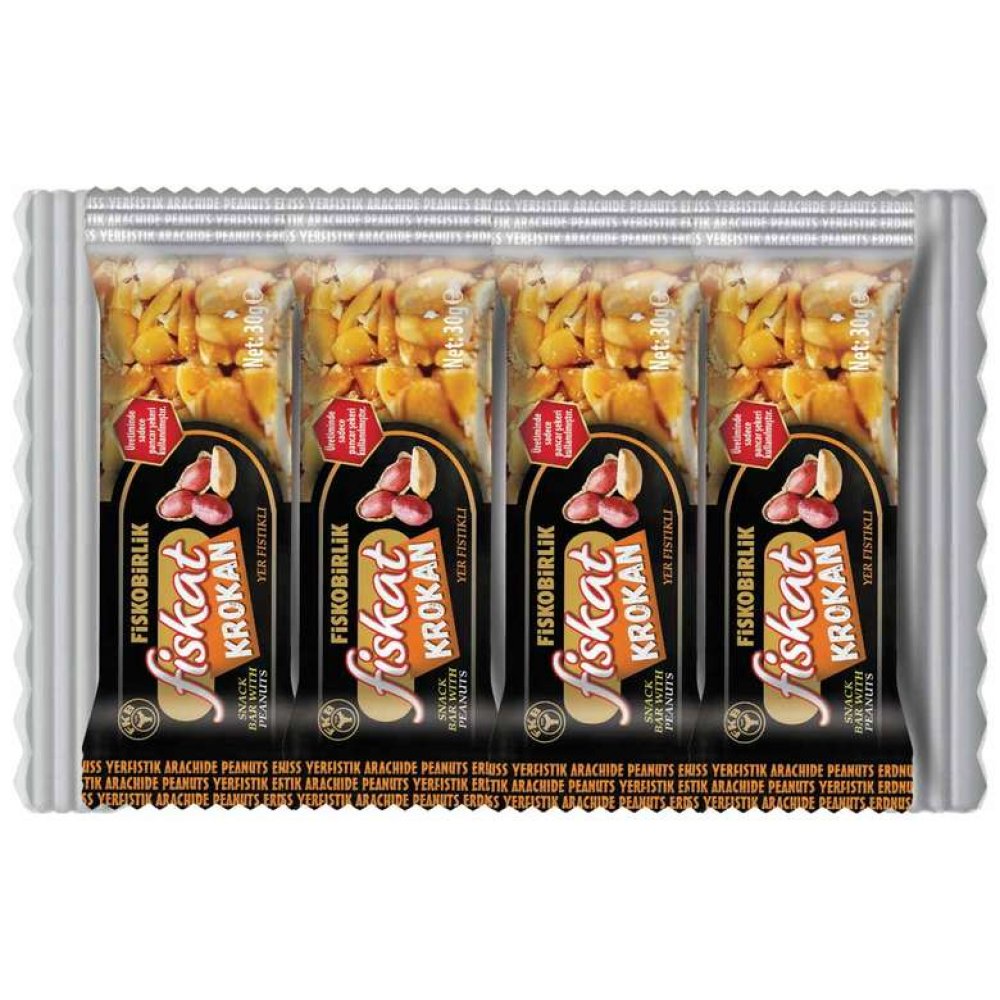 Fiskat Bar Crocan with Honey and Hazelnut 4x30 120 G