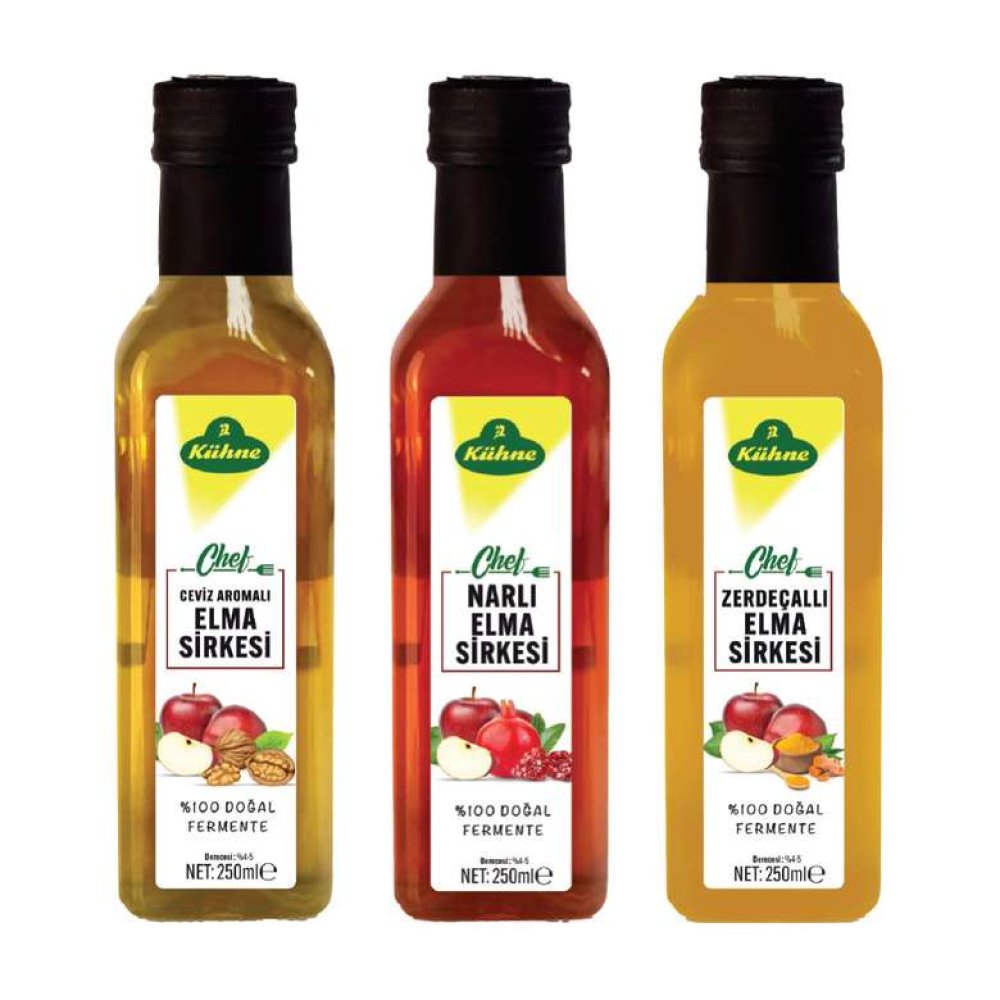 Kühne Apple Cider Vinegar With Turmeric Walnut Flavored Pomegranate 250 Ml