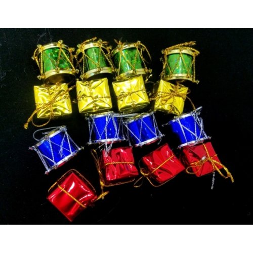 16 Pcs Christmas Mixed Pine Tree Ornament